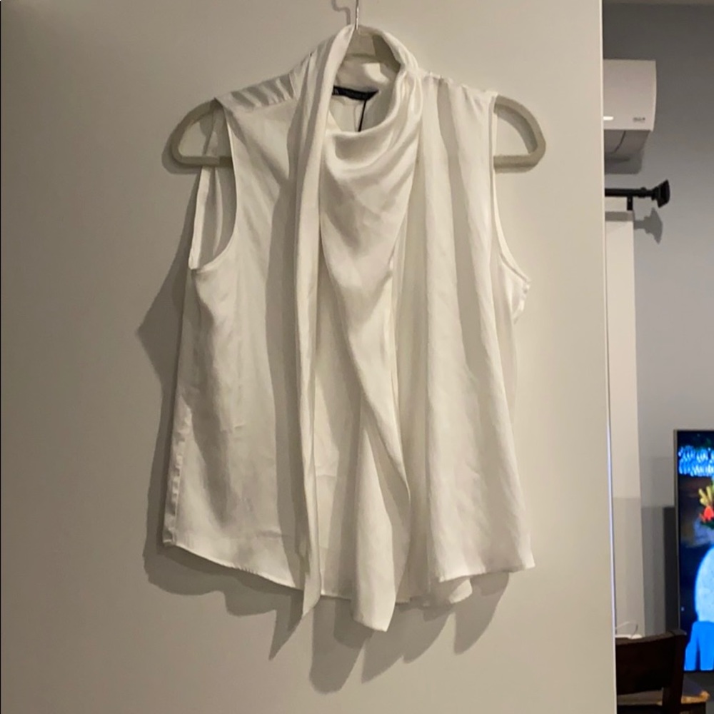Zara white top